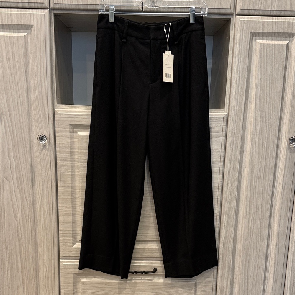 NWT Vince Black Wide-Leg Trousers
